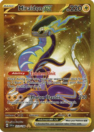 Miraidon ex - 253/198  - Hyper Rare - Holofoil
