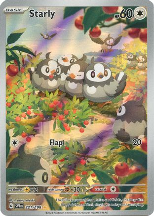 Starly - 221/198  - Illustration Rare - Holofoil