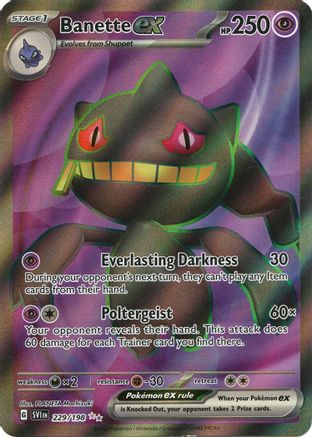 Banette ex - 229/198 - Ultra Rare - Holofoil