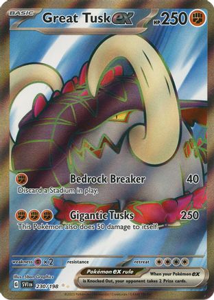 Great Tusk ex - 230/198  - Ultra Rare - Holofoil