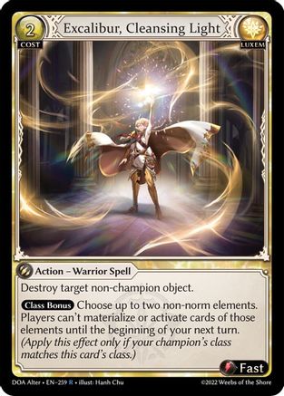 Excalibur, Cleansing Light (259) -  Rare