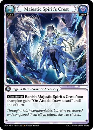 Majestic Spirit's Crest (063) -  Ultra Rare