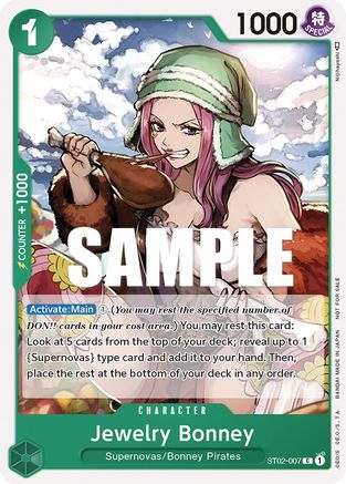 Jewelry Bonney (Tournament Pack Vol. 3) [Participant] (ST02-007) - Promo