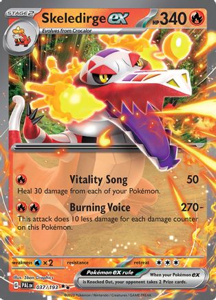 Chantirex ex - 037/193 - Double Rare - Holographique