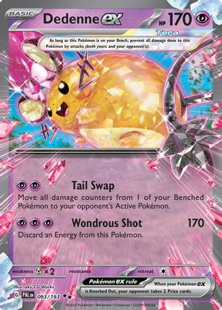 Dedenne ex - 093/193 - Double Rare - Holographique