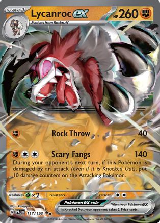 Lycanroc ex - 117/193 - Double Rare - Holofoil