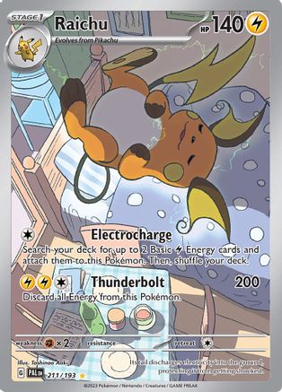 Raichu - 211/193  - Illustration Rare - Holofoil