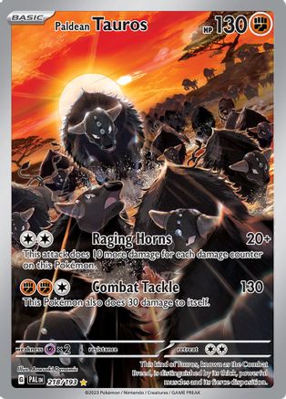 Paldean Tauros - 218/193  - Illustration Rare - Holofoil