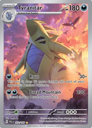 Tyranitar - 222/193  - Illustration Rare - Holofoil