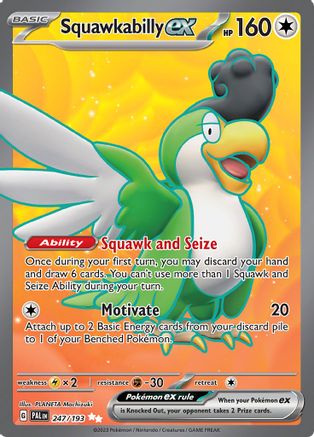 Squawkabilly ex - 247/193  - Ultra Rare - Holofoil