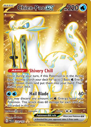 Chien-Pao ex - 274/193  - Hyper Rare - Holofoil
