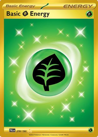 Basic Grass Energy - 278/193  - Hyper Rare - Holofoil