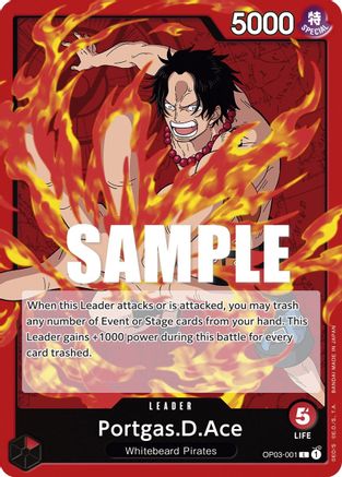 Portgas.D.Ace (OP03-001) - Leader
