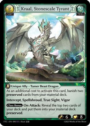 Kraal, Stonescale Tyrant (090) -  Super Rare