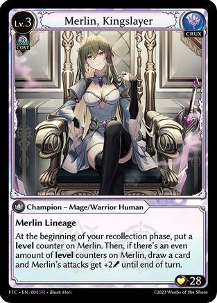 Merlin, Kingslayer (004) -  Super Rare