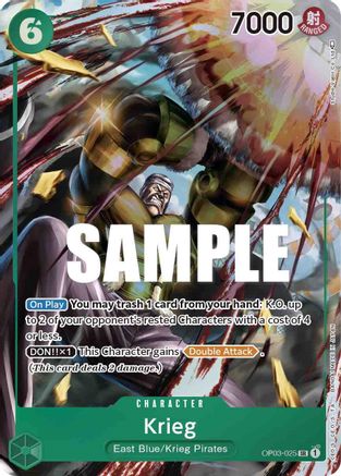Krieg (Alternate Art) (OP03-025) - Super Rare