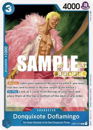 Don Quichotte Doflamingo (Juge) (OP01-073) - Promo