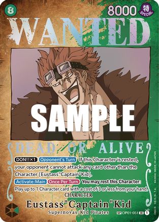 Eustass"Captain"Kid (Wanted Poster) (OP01-051) - Super Rare