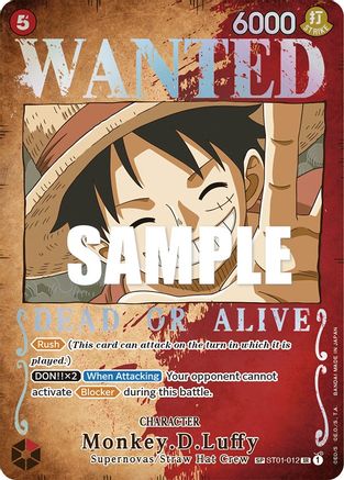 Monkey.D.Luffy (Wanted Poster) (ST01-012) - Super Rare