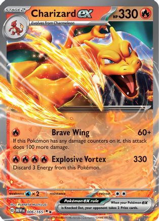 Charizard ex - 006/165  - Double Rare - Holofoil
