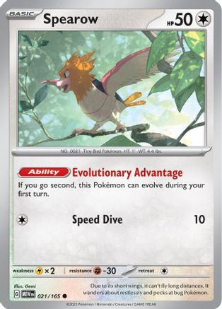 Spearow - 021/165 - Common - Normal