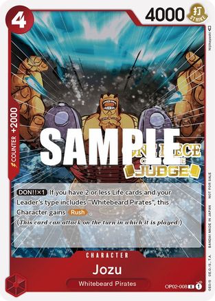 Jozu (Judge) (OP02-008)  -  Promo