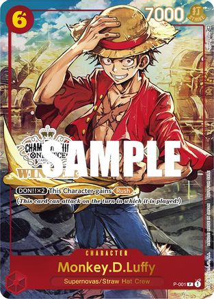 Monkey.D.Luffy (Store Championship Trophy Card) (P-001)  -  Promo