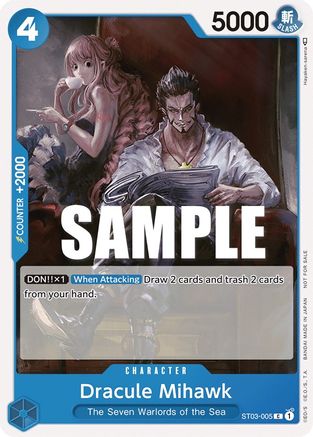 Dracule Mihawk (Tournament Pack Vol. 4) (ST03-005)  -  Common