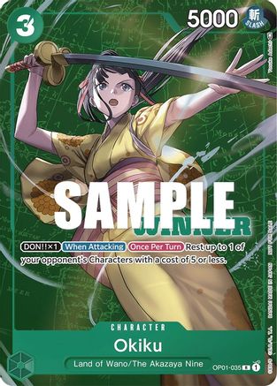 Okiku (Pack Gagnant Vol. 4) (OP01-035) - Rare