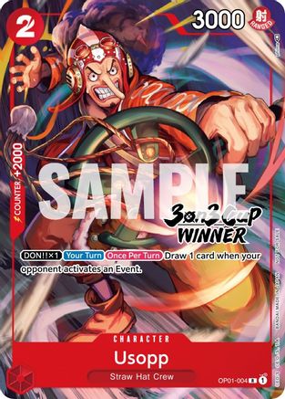 Usopp (3-on-3 Cup) [Winner] (OP01-004)  -  Rare