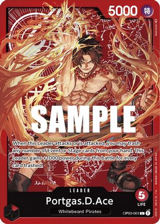 Portgas.D.Ace (Ensemble de produits spéciaux -Ace/Sabo/Luffy-) (OP03-001) - Leader