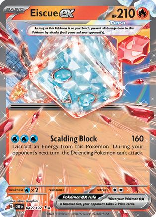 Eiscue ex - 042/197 - Double Rare - Holofoil