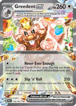 Greedent ex - 179/197 - Double Rare - Holofoil
