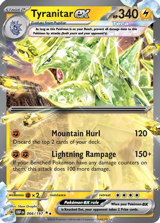Tyranitar ex - 066/197 - Double Rare - Holofoil