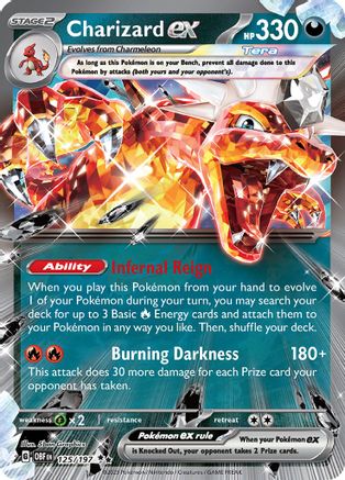 Charizard ex - 125/197  - Double Rare - Holofoil