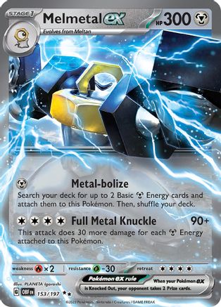 Melmetal ex - 153/197 - Double Rare - Holofoil