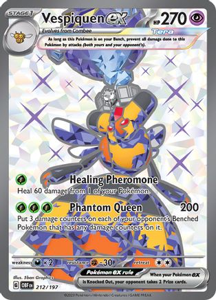 Vespiquen ex - 212/197  - Ultra Rare - Holofoil
