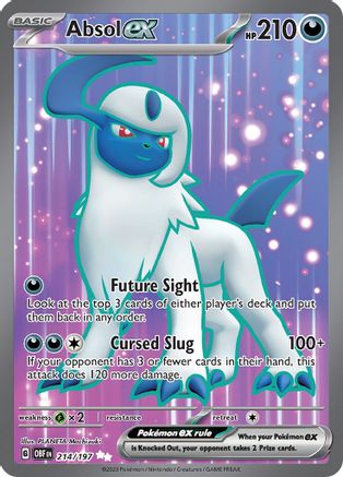 Absol ex - 214/197  - Ultra Rare - Holofoil