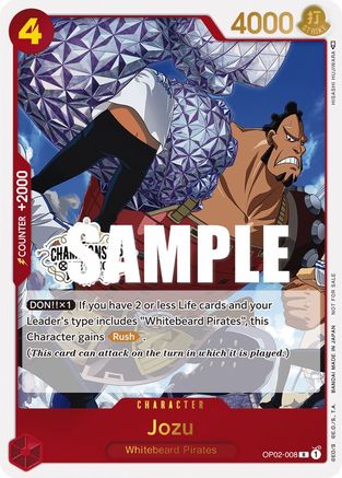 Jozu (Pack de participation Championnat en magasin Vol. 2) (OP02-008) - Promo