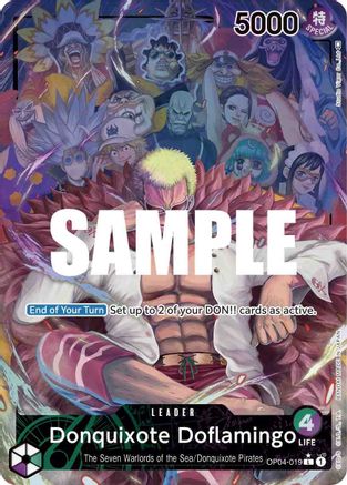 Donquixote Doflamingo (019) (Alternate Art) (OP04-019) - Leader
