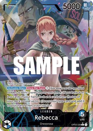 Rebecca (039) (Alternate Art) (OP04-039) - Leader