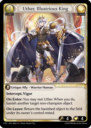 Uther, Illustrious King (088) -  Super Rare