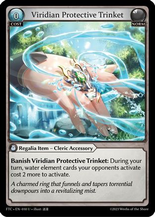 Viridian Protective Trinket (010) -  Uncommon Foil