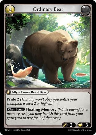 Ordinary Bear (040) -  Common