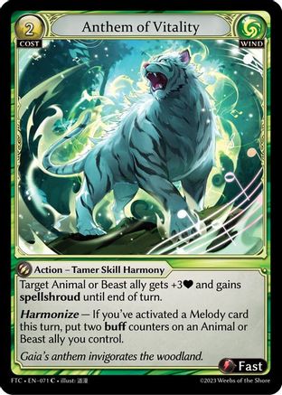 Anthem of Vitality (071) -  Common