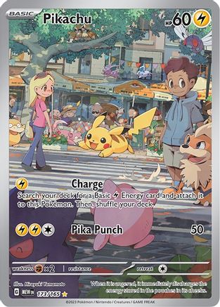 Pikachu - 173/165  - Illustration Rare - Holofoil