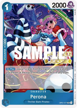 Perona (Judge Pack Vol. 2) (OP01-077)  -  Promo