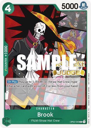 Brook (Paquet Juge Vol. 2) (OP02-040) - Promo