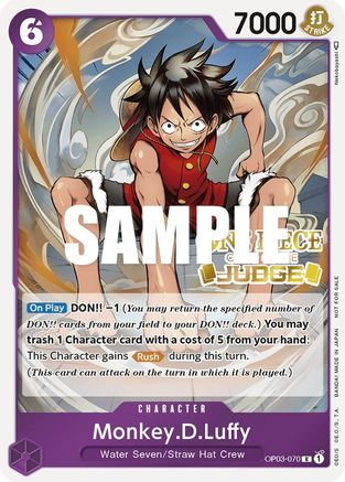 Monkey.D.Luffy (Judge Pack Vol. 2) (OP03-070) - Promo