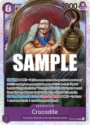 Crocodile (060) (OP04-060) - Super Rare
